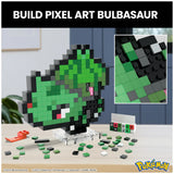 Mattel - MEGA Pokémon Pixel Art Bulbasaur Action Figure Building set with 374 Pieces