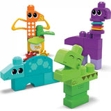 MATTEL - Mega Bloks Sensory Rock 'N Rattle Dinosaurs Construction Set Toys