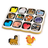 Quercetti Magnetic Double-Face Animal Puzzle