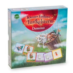 ARENA Little Unicorn Sparkle Star card game box featuring a whimsical design with a unicorn and fairies, in German edition.