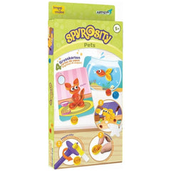 ARTISTA Spyrosity Arts & Crafts box featuring a playful cat and a fish illustration.