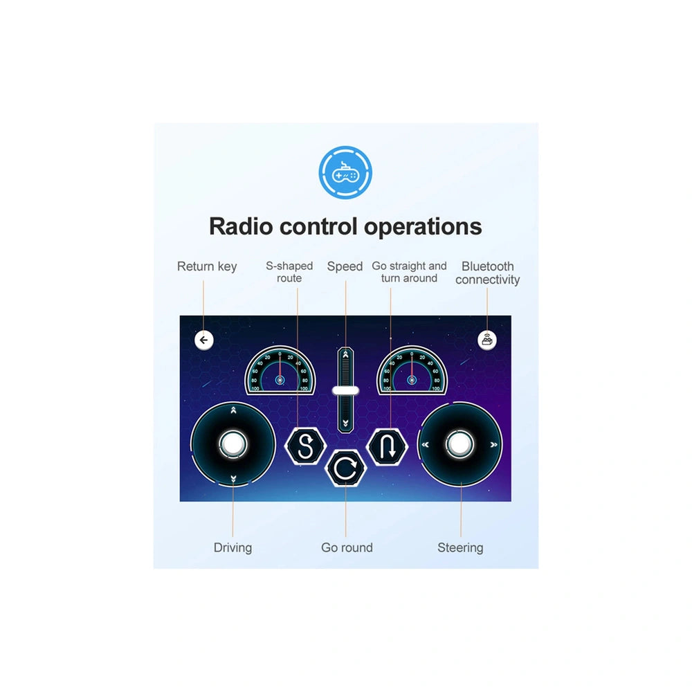 CaDA GT Sport Car construction set features a glossy control panel with buttons and dials on a blue gradient background.