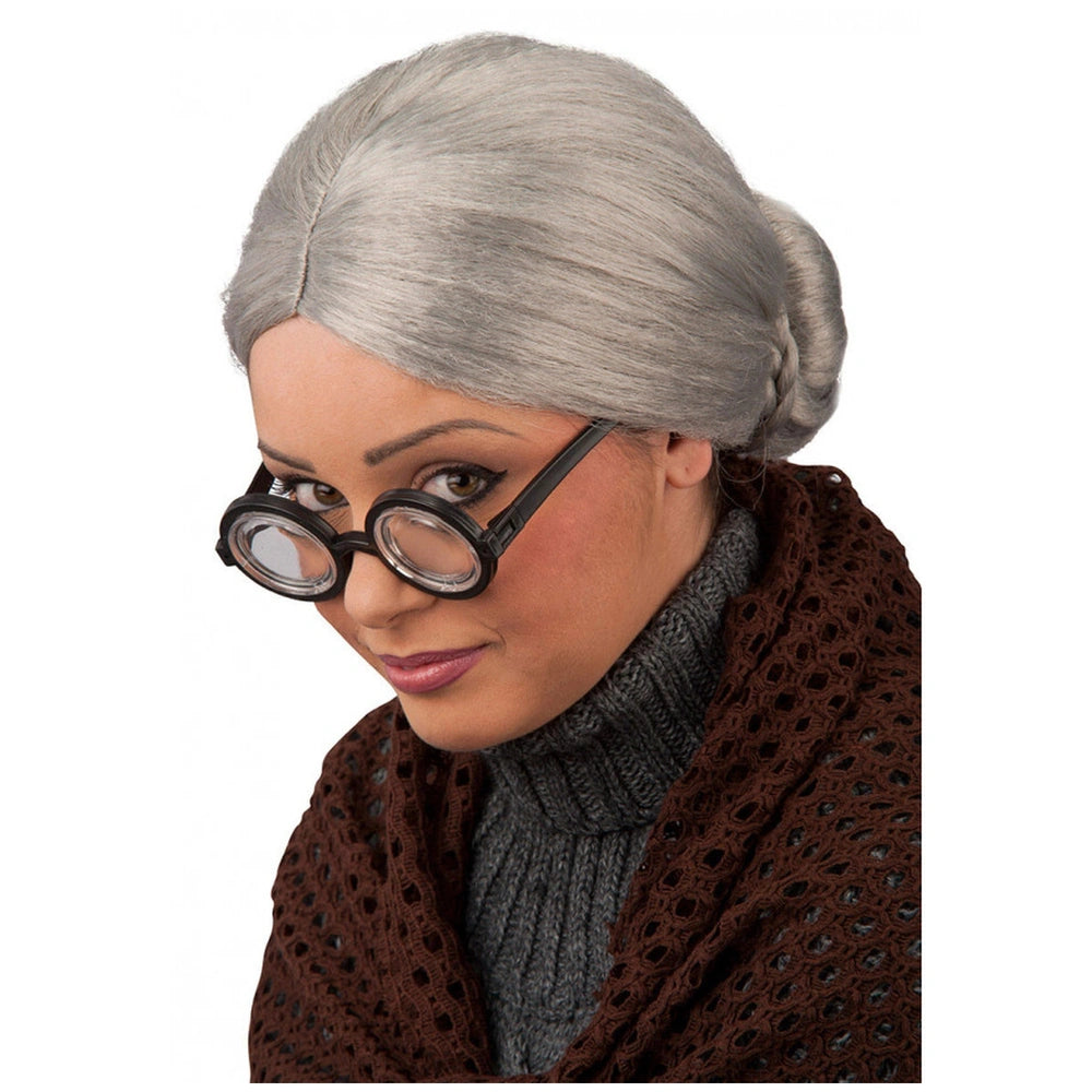 Carnival Toys - Granny Wig With White Hair For Fun Dress Up And Role Play - Pretend Professions And Role Playing