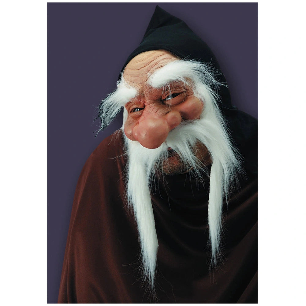 Carnival Toys - Masque sans menton en PVC souple avec moustache et capuche pour un jeu de rôle amusant - Professions fictives et jeux de rôle