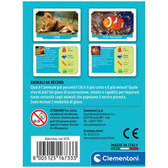 Clementoni - Animali Da Record Card Games - Italian Edition