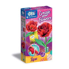 Clementoni - Create-Your-Flowers-Rose-Arts-&-Crafts