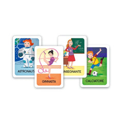 Clementoni - Mimo Mestieri Card Games - Italian Edition