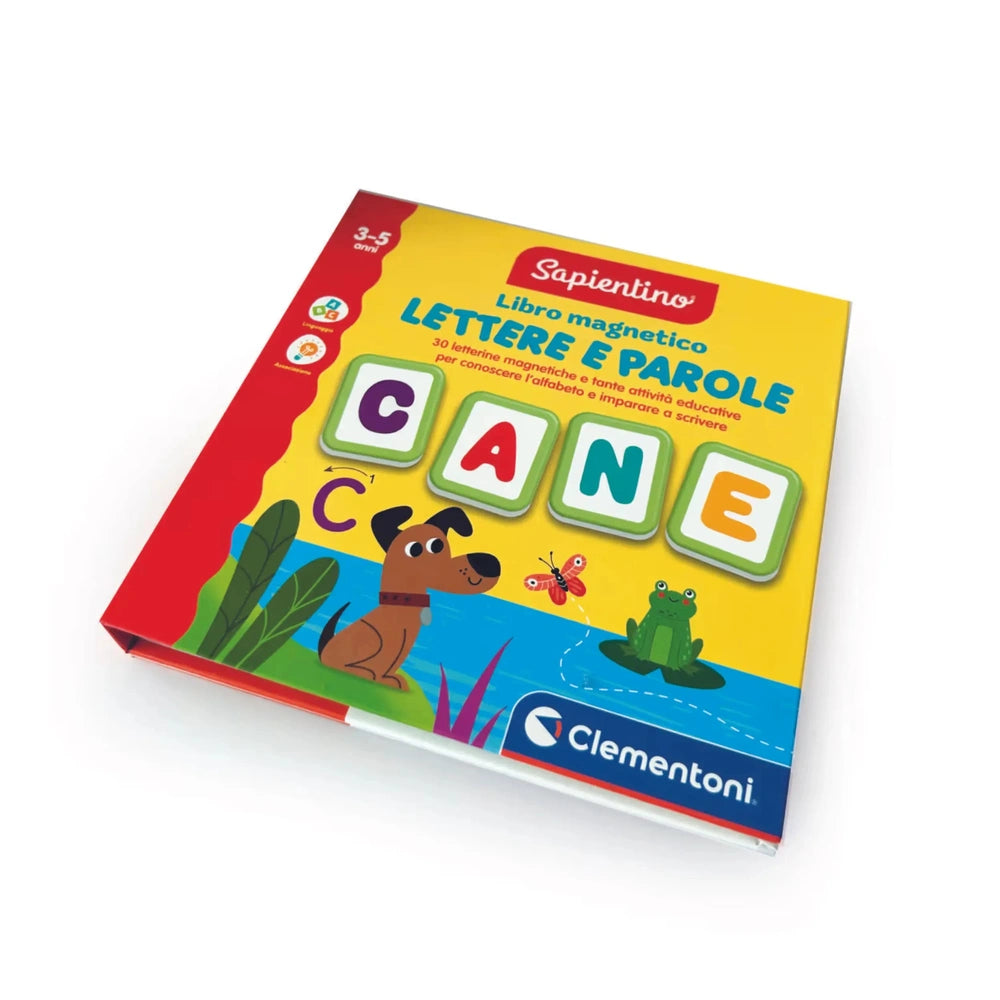 Clementoni - Sapientino-Magnetic-Letter-and-Word-Book - Educational-Toys