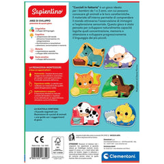 Clementoni - Sapientino-Montessori-Cuccioli-à-la-Ferme-Jouets-Éducatifs