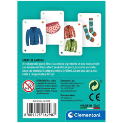 Clementoni - Straccia Camicia Card Games - Italian Edition