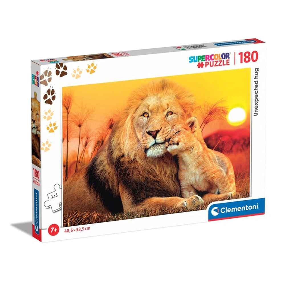 Clementoni Super Color - Unerwartete Umarmung 180 Teile Puzzle