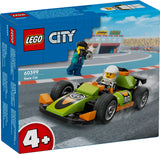 LEGO City Green Race Car Toy for 4 Plus Year Old Boys & Girls, Classic-Style Racing Vehicle Building Kit, with Photographer and Driver Minifigures, Gifts for Preschool Kids 60399