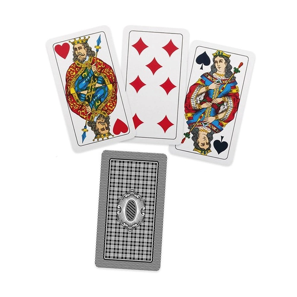 Dal Negro Milanesi Pro Cards N.41 in a red case featuring various colored playing cards with intricate printed designs.