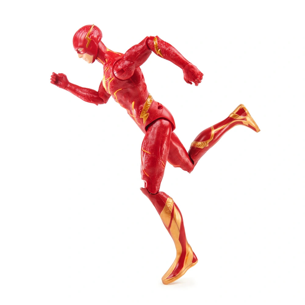 DC Comics Speed Force The Flash action figure in a dynamic running pose, featuring a glossy red and gold costume with lightni