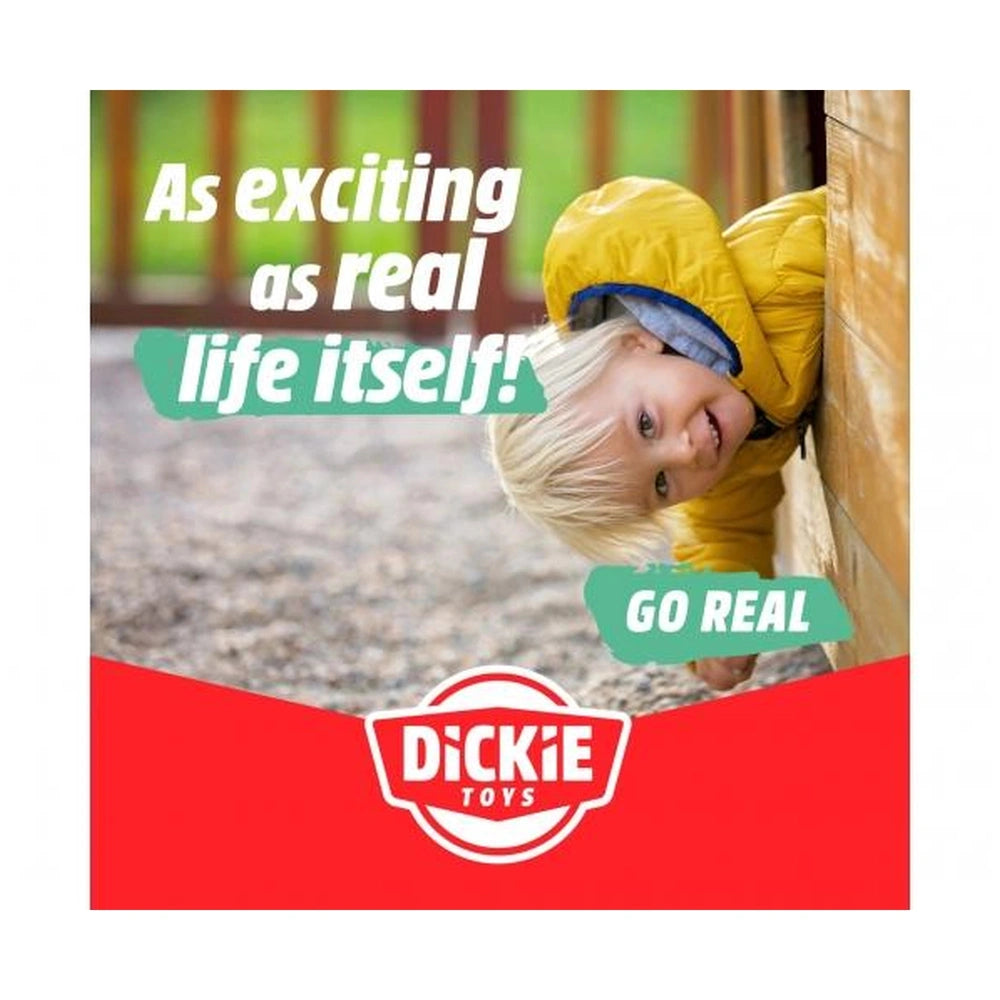 Dino Tracker Explorer Toy playset packaging shows a child in a yellow jacket peeking from behind a wooden structure with red 