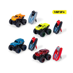 Dickie Key Racer play vehicles in orange, yellow, blue, and red with textured plastic bodies and black wheels with red accent
