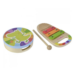 Eichhorn - Wooden Drum and Xylophone Music Set - 3 Pcs - Musical Instruments - Musical Instruments