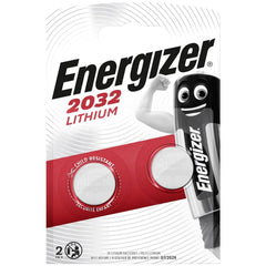 Energizer CR2032 3V button cell battery packaging features a glossy and matte finish with child-resistant indicators and expi