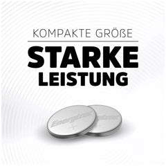 Energizer Button Cell CR2 016 3V battery in silver with reflective surface on a plain white background, labeled in German.