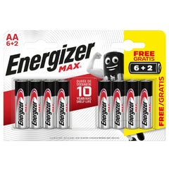 Energizer Max Aa Stijl 6+2 Gratis