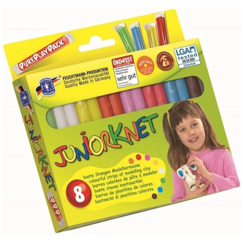 Feuchtmann - Juniorknet Modelling Dough 8 Pack - Clay & Modeling Dough