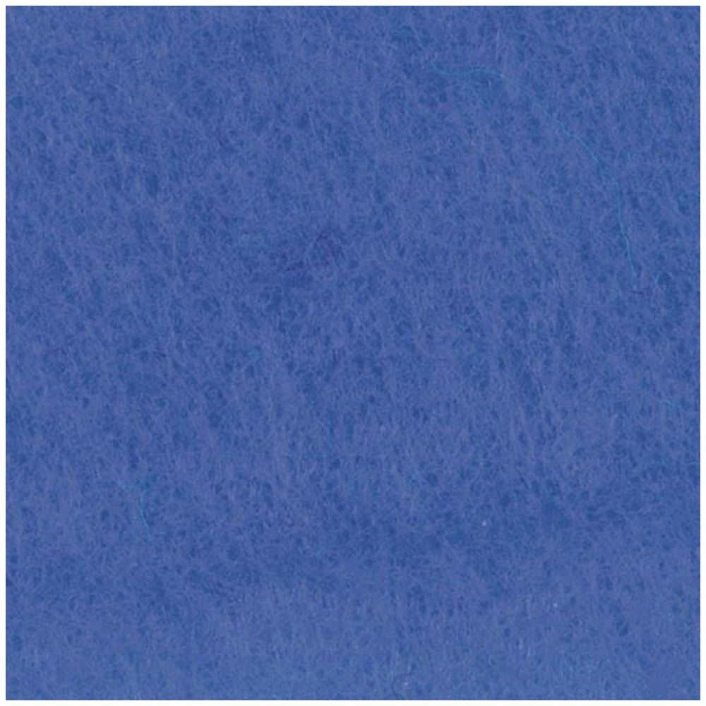 Folia Basic Bastelfilz craft felt sheets in solid blue, featuring a smooth matte finish, ideal for arts and crafts projects.