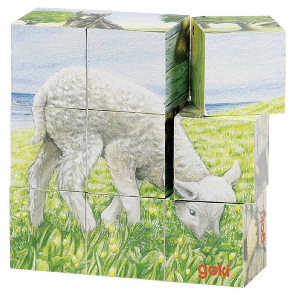 Gollness - Farm Animals Cube Puzzle - Puzzles