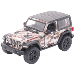 Gollness - Modèle réduit en métal Jeep Wrangler Camouflage 2018 1-34 - 12,5 cm - Véhicules de jeu