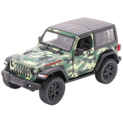 Gollness - Modèle réduit en métal Jeep Wrangler Camouflage 2018 1-34 - 12,5 cm - Véhicules de jeu