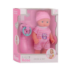 Joueco - Baby-Rose-Drink-Pee-Doll-Collectibles