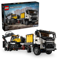 Lego - Technic - Camion Volvo FMX et Excavatrice Électrique EC230 - Jouets de Construction