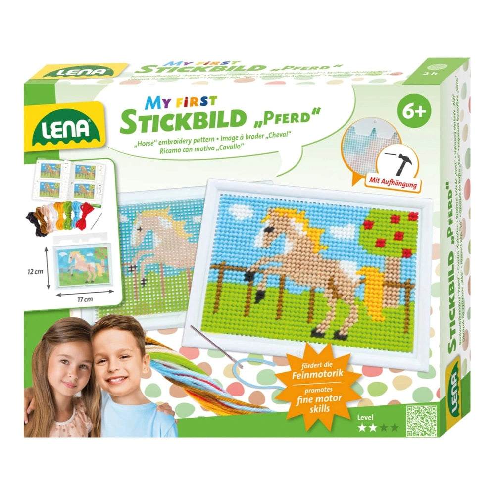 Lena - My First Horse embroidery pattern Set - Arts & Crafts