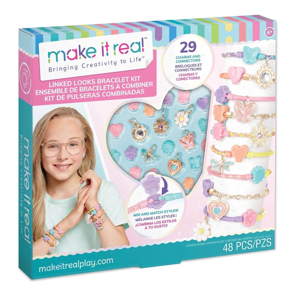 Make it Real - Linked Looks Bracelet Kit Arts & Crafts