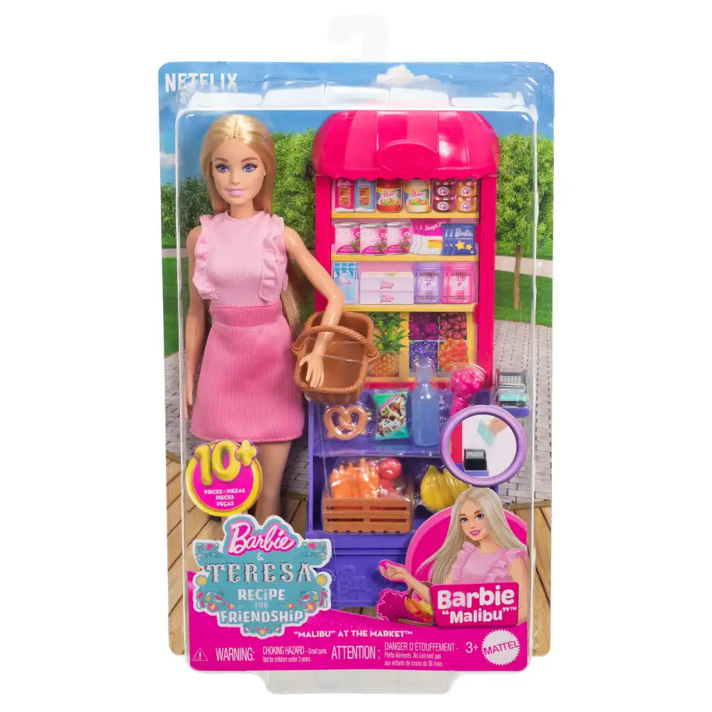 Mattel - Dolls Playsets - Barbie Malibu at the Market - Pink - 3 Years - Role Play