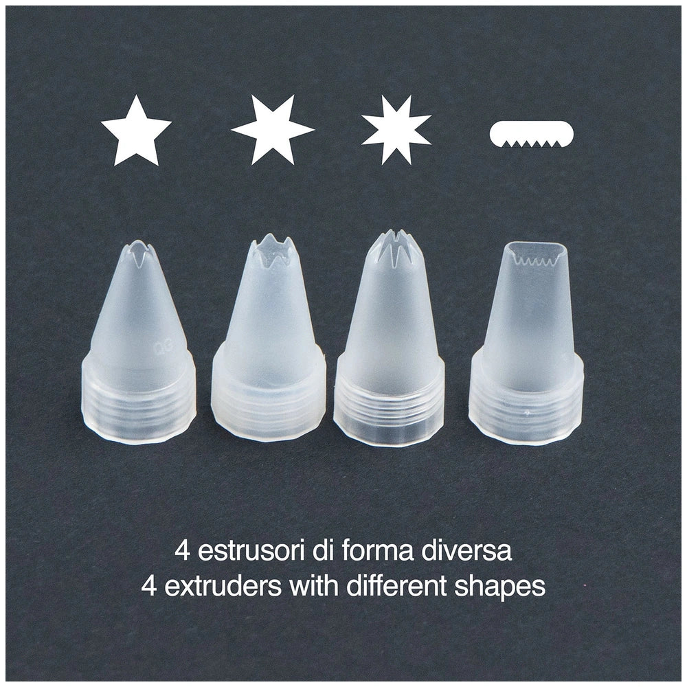 Momomi Decoden Kawaii Artist Creamy Phone Cover Starter Pack featuring four uniquely shaped extruders for creative crafts.