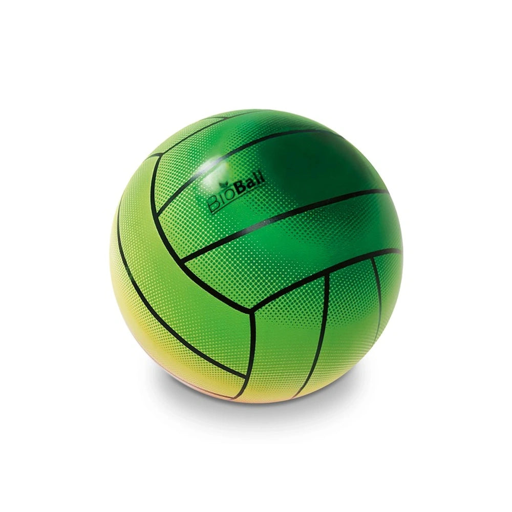 Mondo Beach Volleyball in gradient green with textured surface and "BIOBALL" printed, centered in front view.