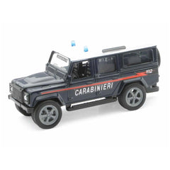 New Ray Carabinieri die-cast vehicle in black with red and white accents, featuring glossy and matte surfaces.