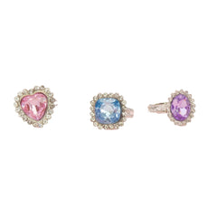 Nice - Royal Party 3 Pcs Rings Set Pack - Jewelry