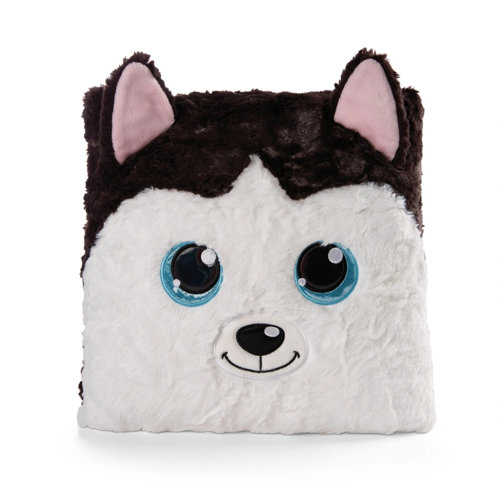NICI - Glubschis-Coussin-Husky-Barkley-Peluches