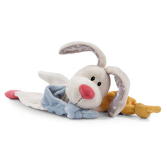 NICI - Doudou Lapin Gardien et Anneau de Hochet - Jouets d'Activité pour Bébé