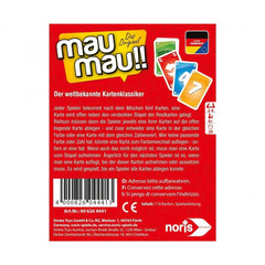Noris - Mau Mau - Board Games - German Edition - Board Games
