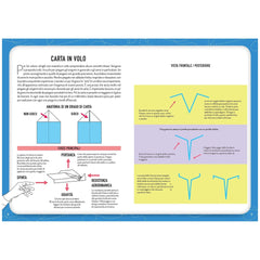 NUINUI Flying Dragons arts and crafts graphic features colorful sections with black Italian text and geometric shapes on a wh