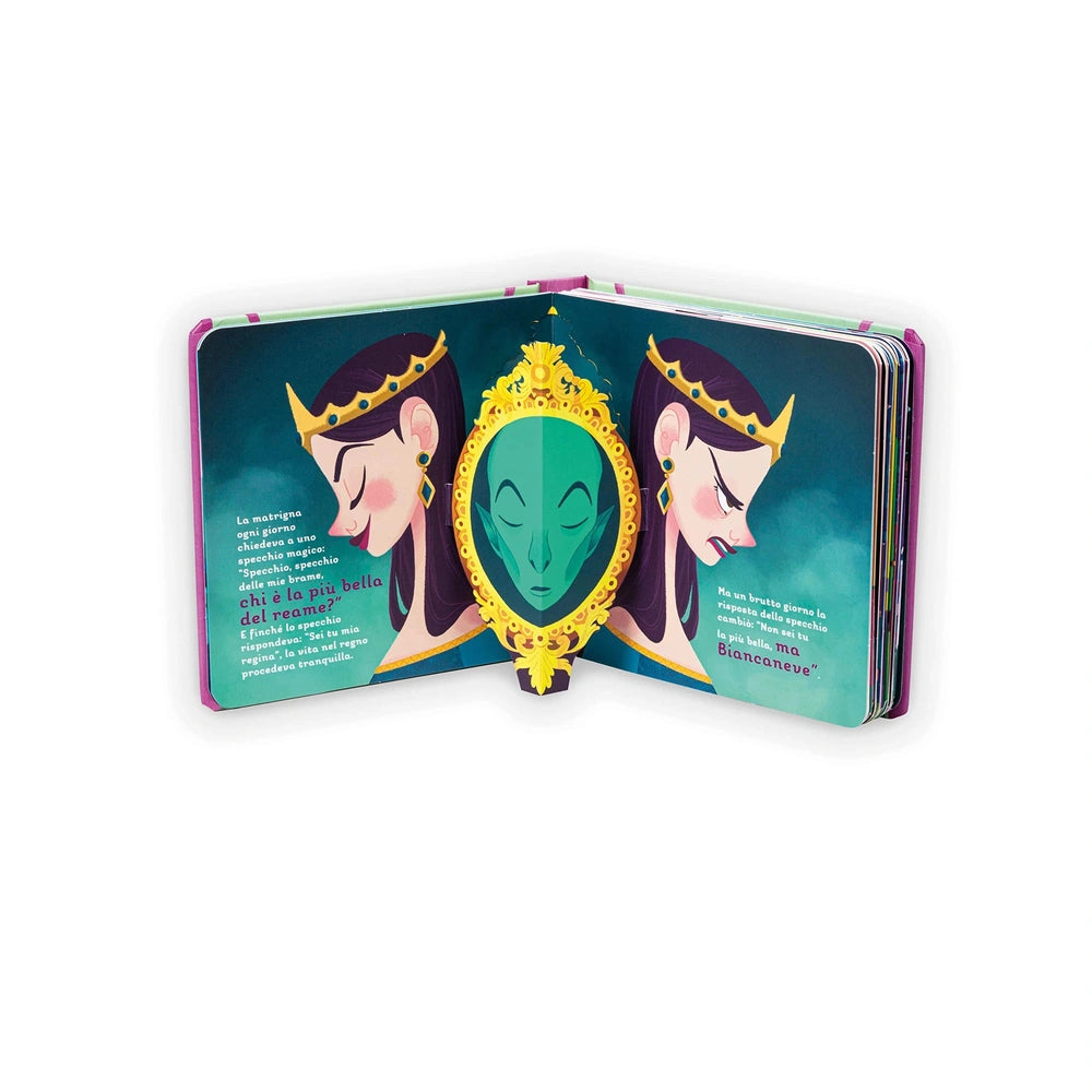 NUINUI Snow White and the Seven Dwarfs book packaging features glossy cardboard with colorful graphics and stylized faces.