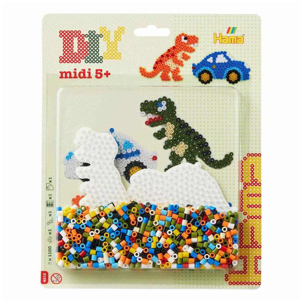 Pet Hama Iron-on Bead Set Dino 1100 Pcs.