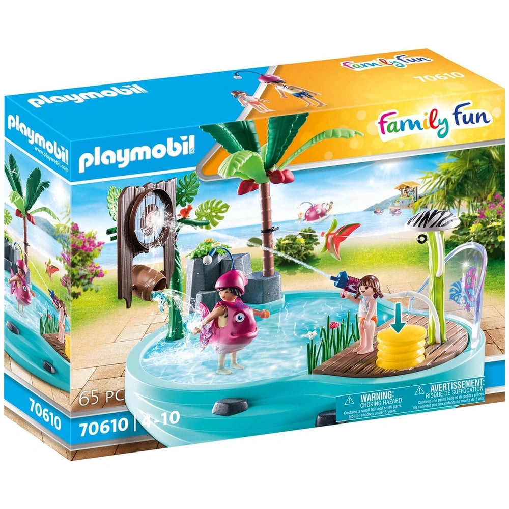 Playmobil Family Fun Swimming Pool With Water Splash - 70610