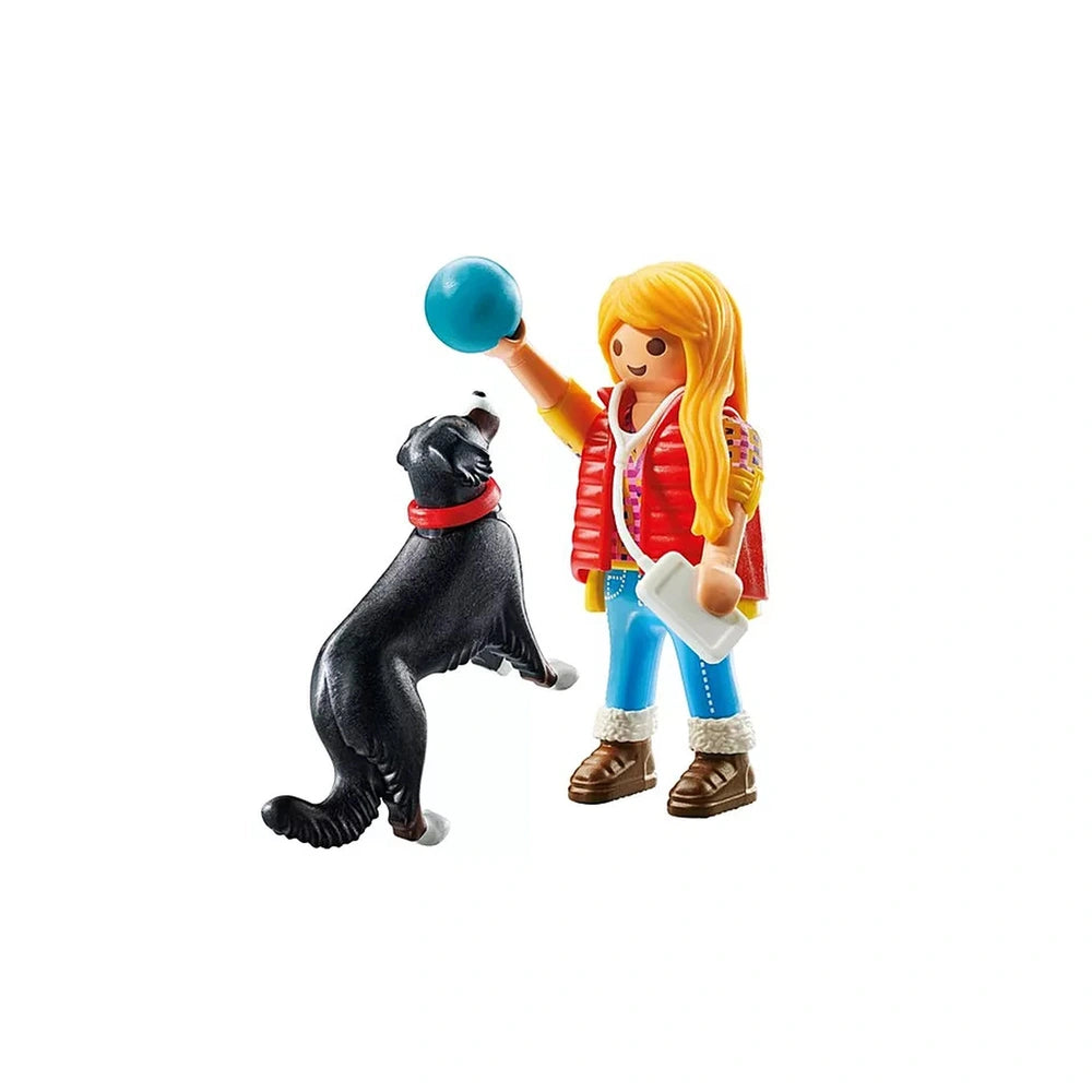 Playmobil - Femme avec un chien de montagne - Jeux de construction