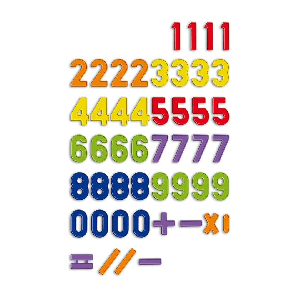 Quercetti 123 Magnetic Numbers Refill features 11 colorful numbers in a vertical arrangement on a white background.
