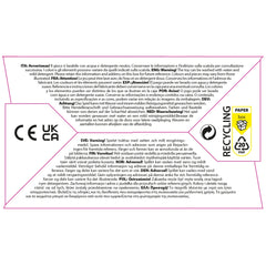 Quercetti Polipetti baby activity toys packaging features a pink and white design with black text and colorful symbols.