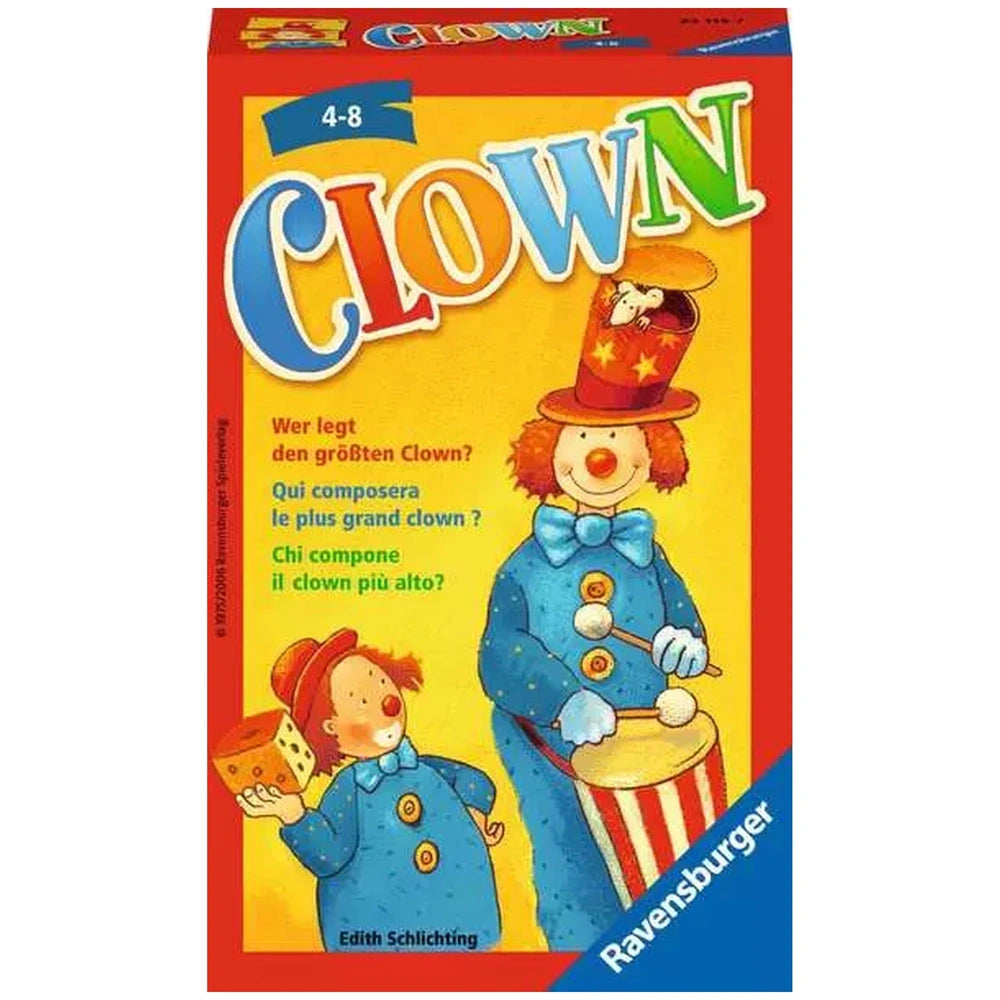 Ravensburger - Clown - Brettspiel - Mehrsprachige Anleitung