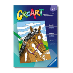 Ravensburger - CreArt-Creative-Colouring-Book-Horses-Arts-and-Crafts